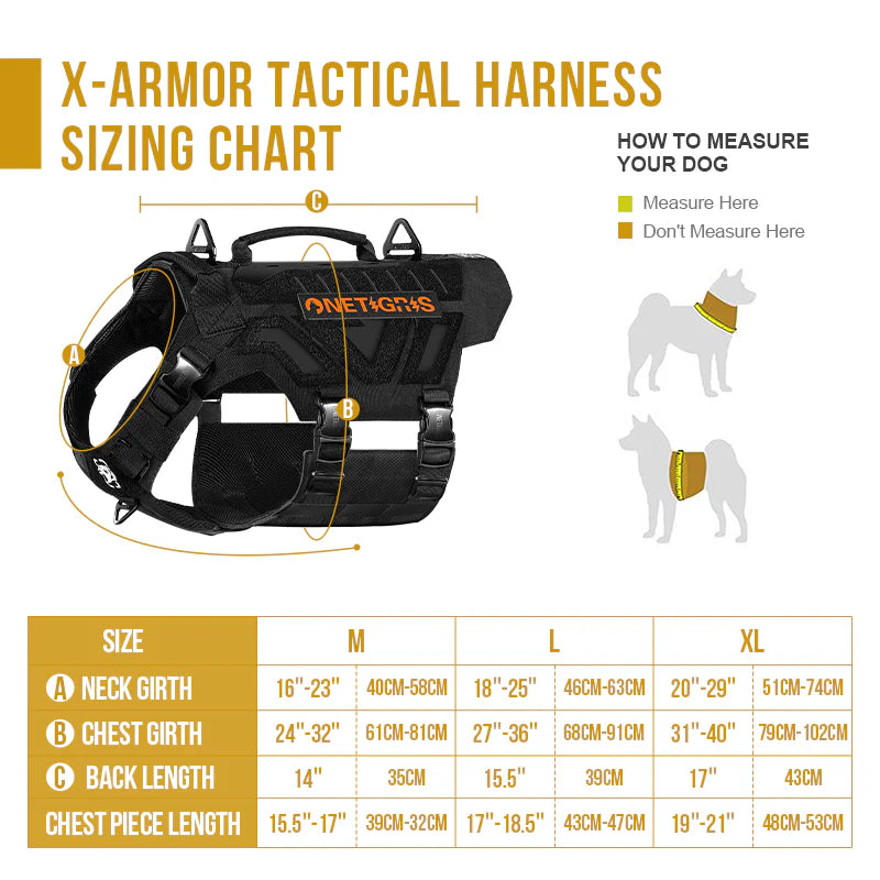 X Armor Tactical Dog Harness OneTigris