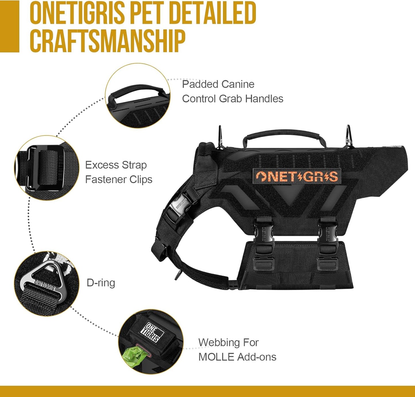 X Armor Tactical Dog Harness OneTigris
