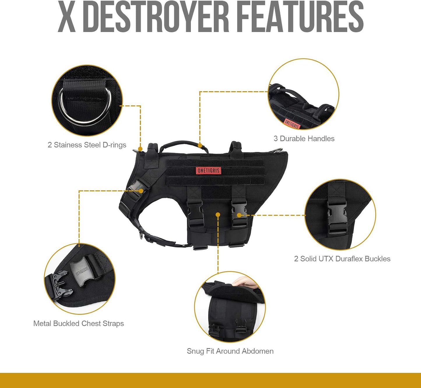 X Destroyer K9 Dog Harness
