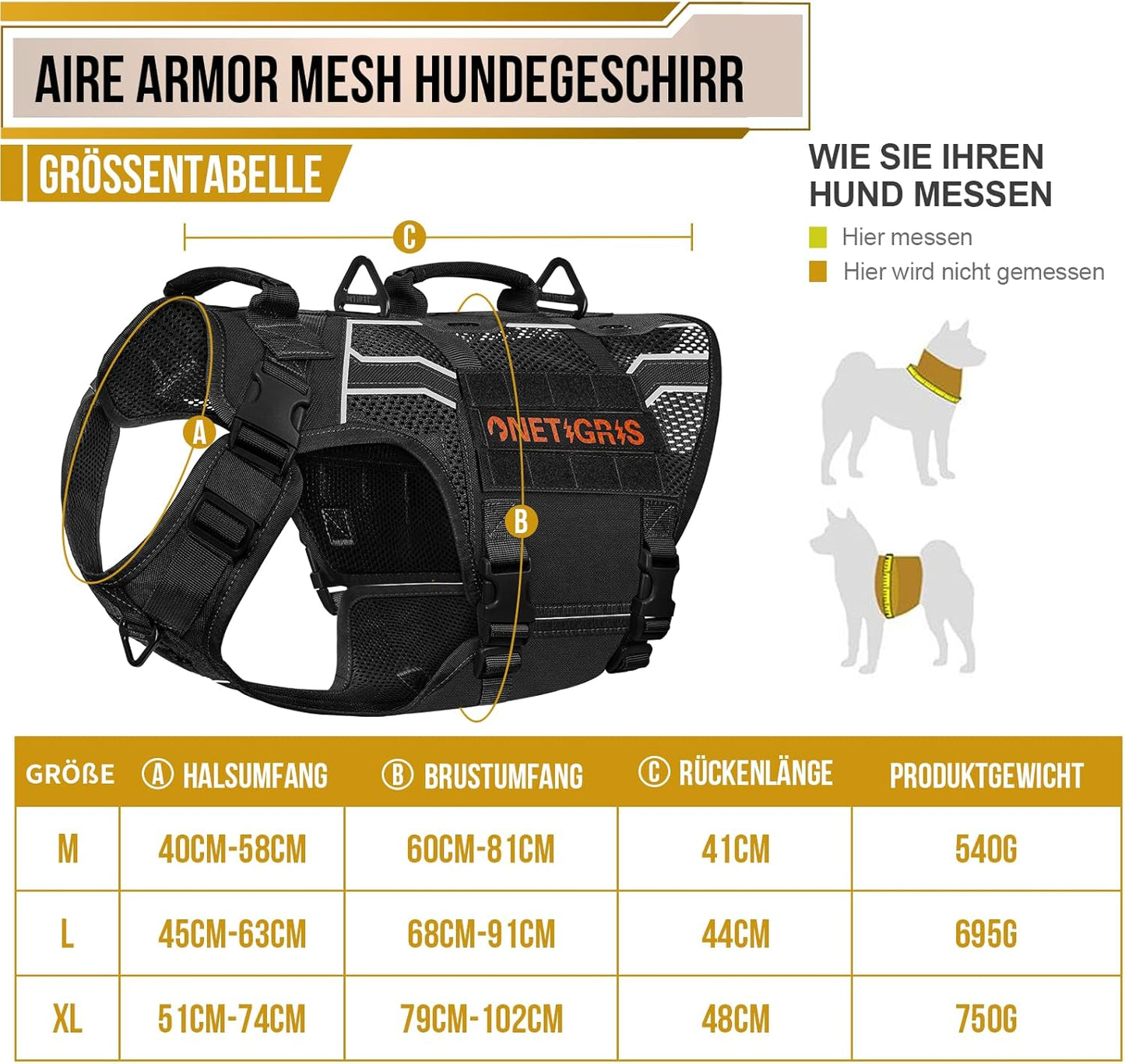 Aire Armor Mesh Dog Harness