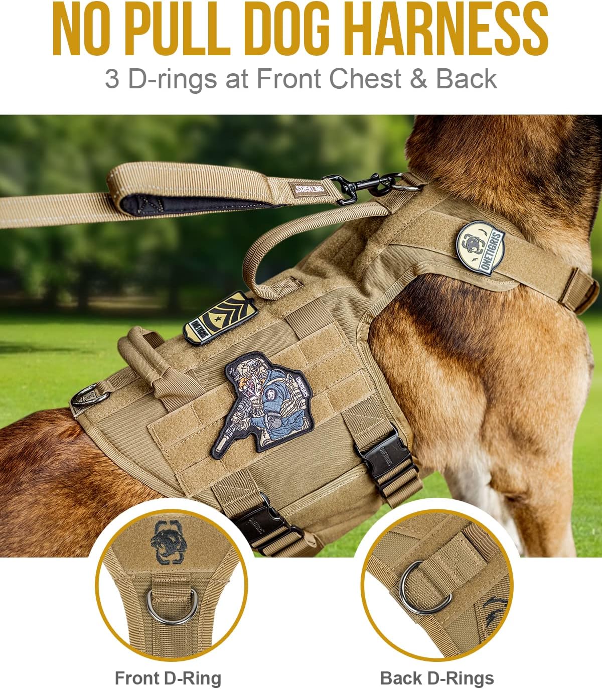 Metall k9 Dog Harness