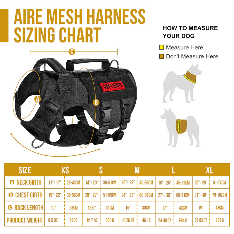 Aire Mesh Dog Harness OneTigris