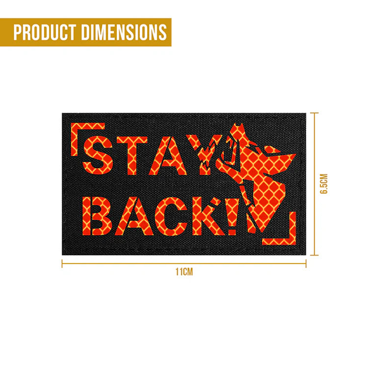 BARKING DOBIE HI-VIS Patch-Black