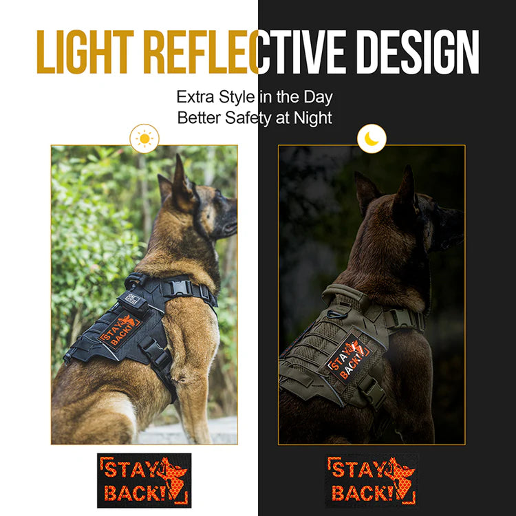 BARKING DOBIE HI-VIS Patch-Black