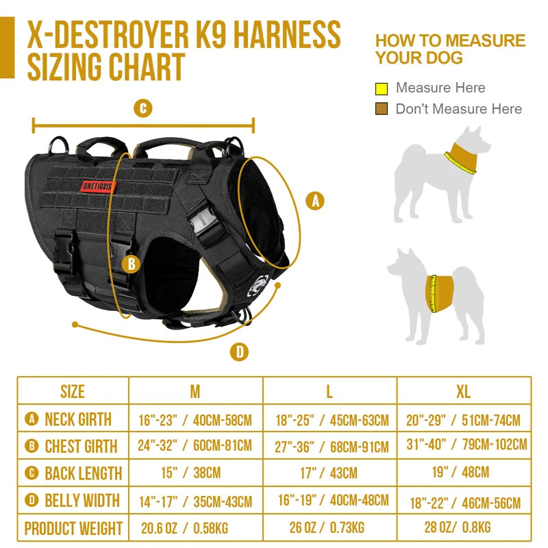 X Destroyer K9 Dog Harness