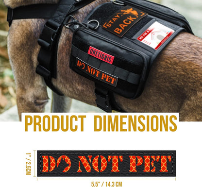 Reflective Service Dog Patch - Do not Pet