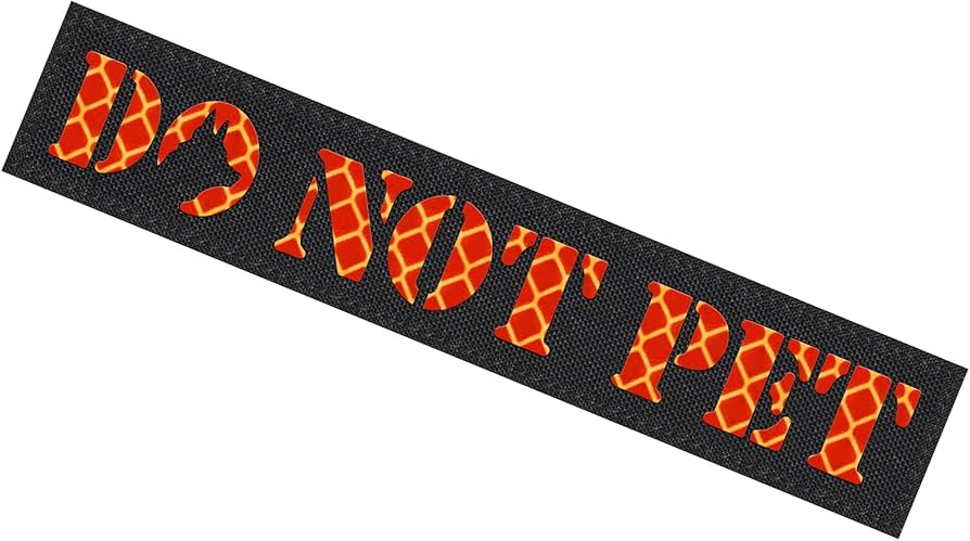 Reflective Service Dog Patch - Do not Pet