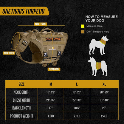 Torpedo Tactical Dog Harness
