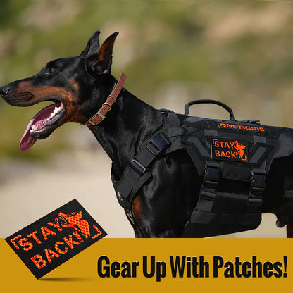 BARKING DOBIE HI-VIS Patch-Black