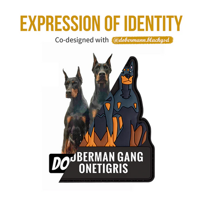 DOBERMAN GANG Morale Patch-Black